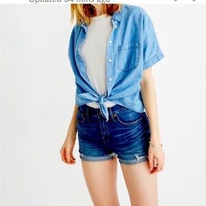 Madewell blue denim short